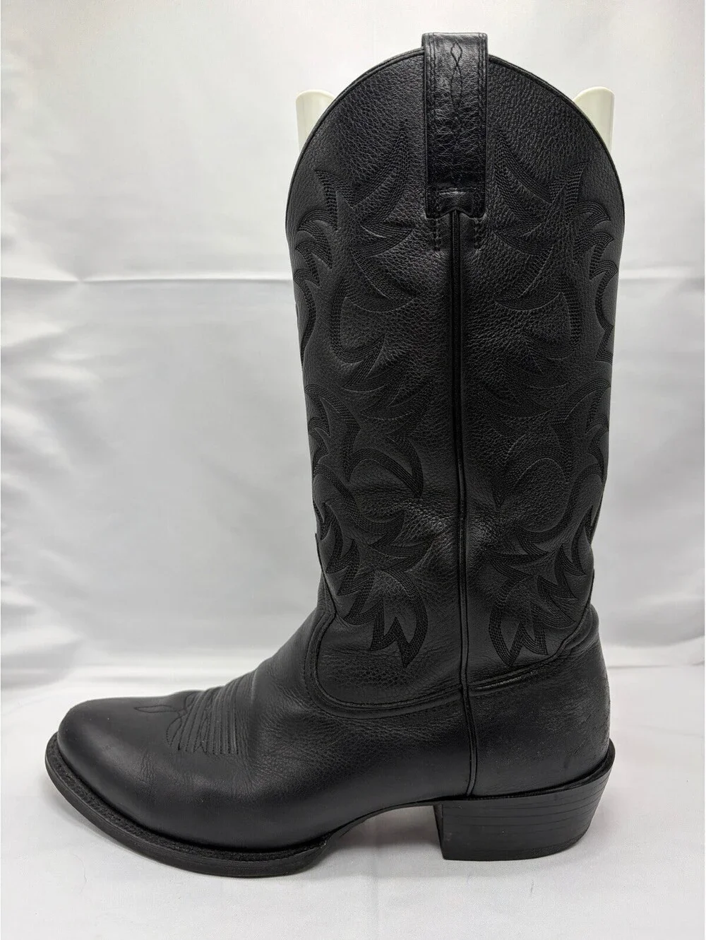 Ariat Heritage R Toe Black Leather Cowboy Boots Men’s 12 D 10002218